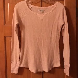 Long sleeve shimmer top